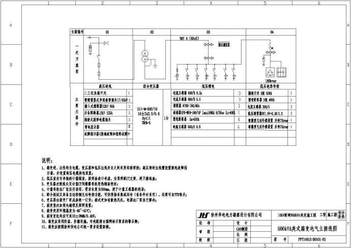 10kV配网标准设计模板工程施工图_图1
