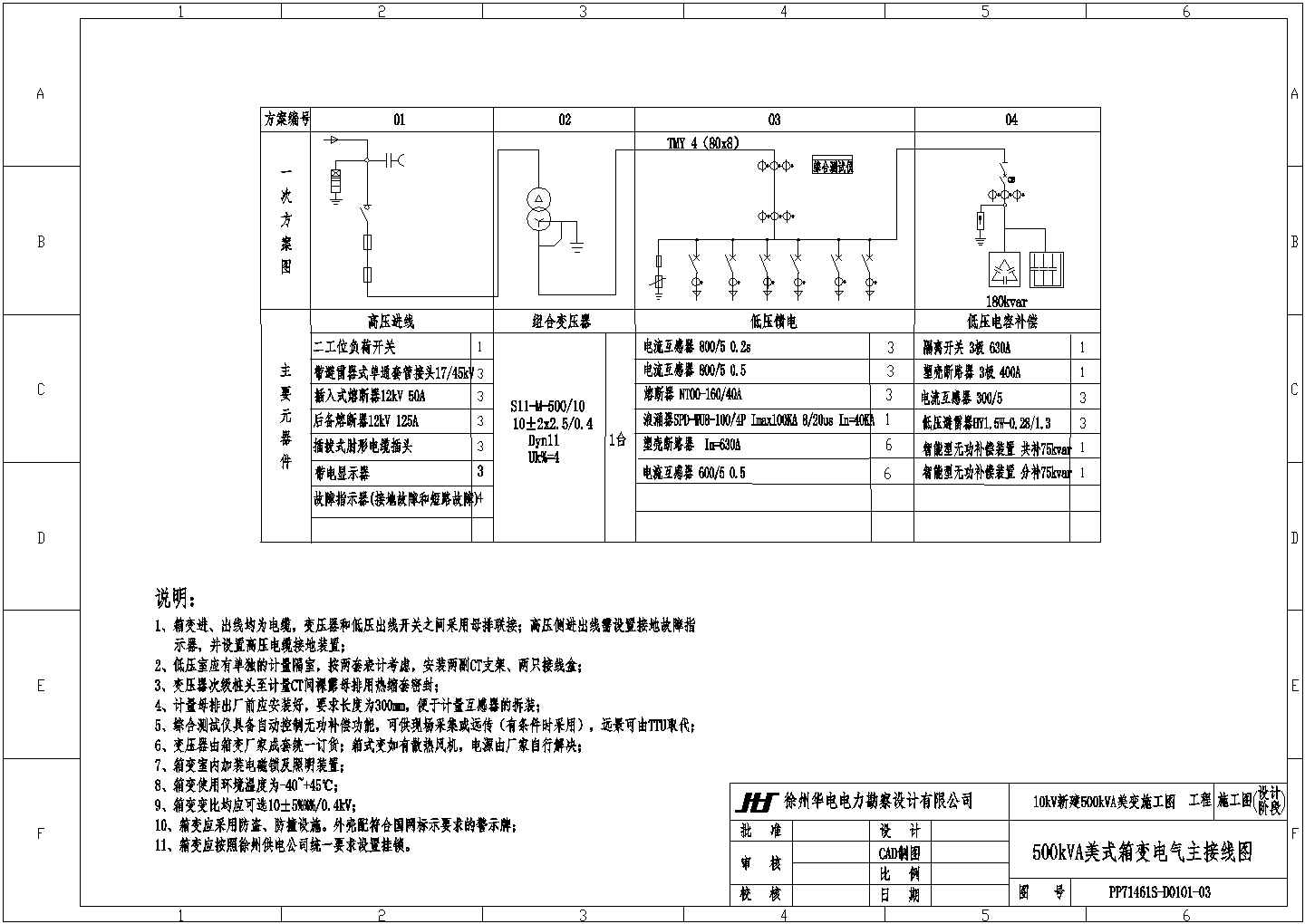 10kV配网标准设计模板工程施工图