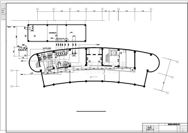 安徽某学院环境工程系综合楼给排水毕业设计-图二