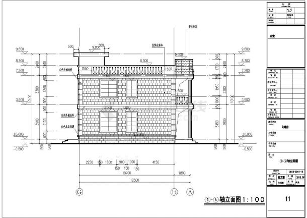 某框架结构自建别墅设计图  单体建筑面积：320平方米 基底占地面积：160平方米-图一