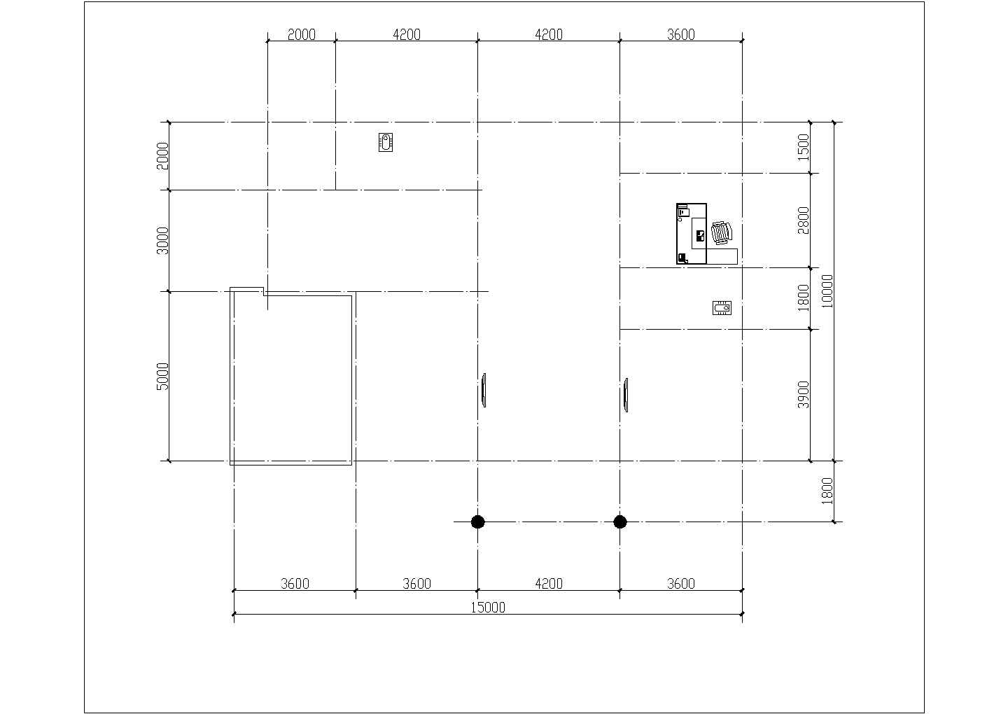 某两层独栋别墅设计CAD图   一层 建筑面积：152.59平方米、二层建筑面积：134.35平方米