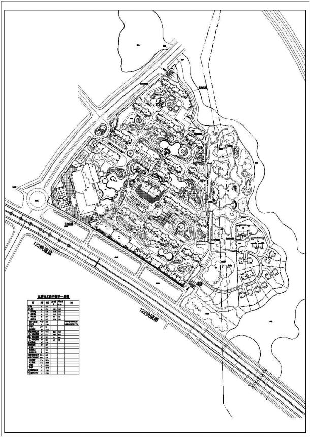 南京某住宅小区建筑规划设计总平面图纸-图一