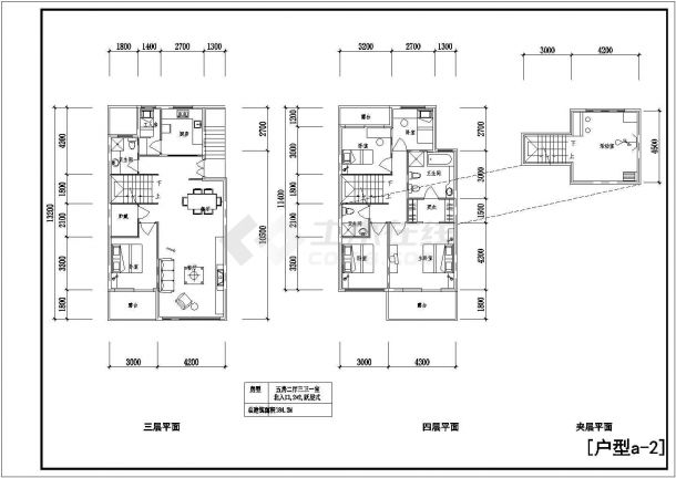 独栋别墅户型示意图-图一