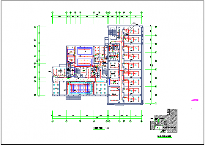 某七层消防站室内装潢工程电气设计图_图1