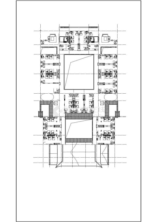 明清风格仿古造型酒店建筑设计施工图（歇山硬山屋面造型）-图二