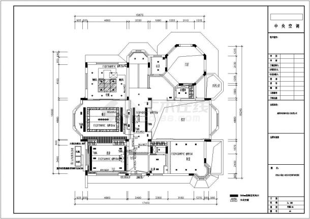 某四层别墅大金中央空调设计施工图-图二