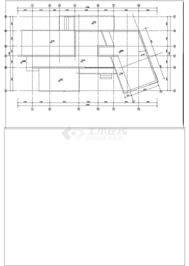 某现代别墅CAD设计施工图带效果图-图一