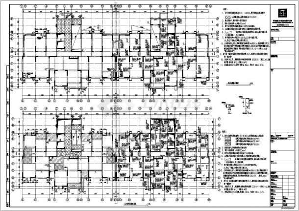 某地地上25层(地下1层)剪力墙结构住宅楼全套结构施工图-图一