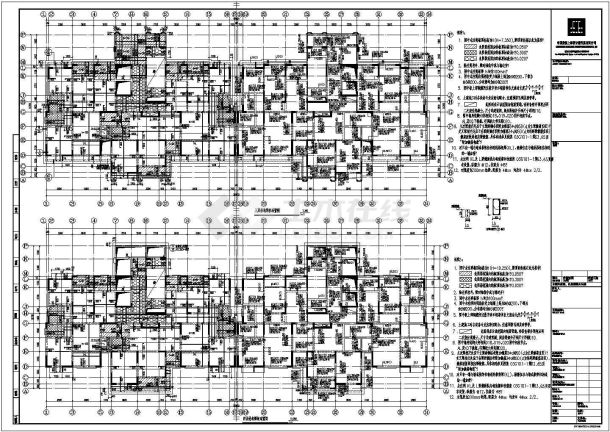 某地地上25层(地下1层)剪力墙结构住宅楼全套结构施工图-图二