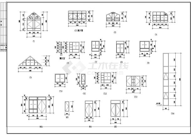 某多层别墅式疗养房建筑施工CAD设计图纸-图二