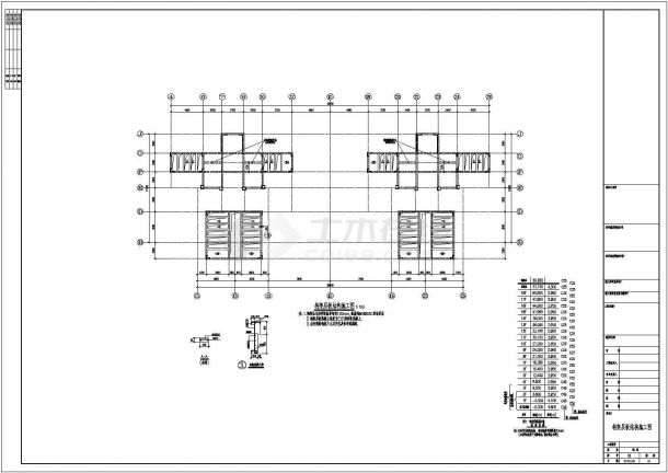 18层框剪结构商住楼结构设计施工图纸-图二