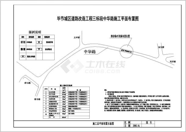 贵州省某城区道路改造工程施工组织设计-图一