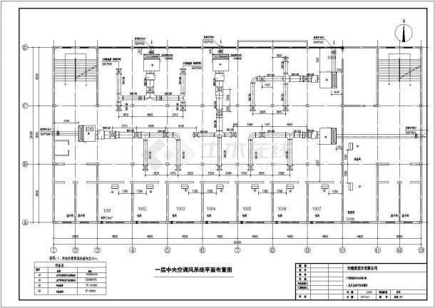 广州某六层酒店风机盘管加全空气暖通空调毕业设计图-图二