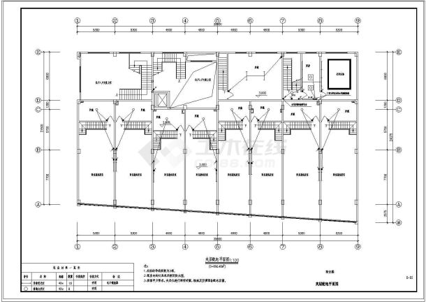 某八层商务住宅楼工程电气设计施工图-图二