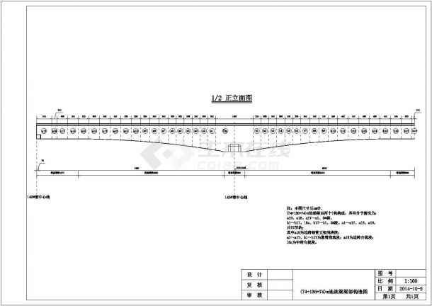 [四川]特大桥(74+136+74)m连续梁挂篮悬浇法专项施工方案及计算书183页-图一