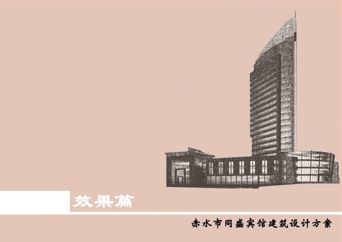 贵州某23层高层星级酒店建筑方案文本（建筑面积39532平方米）VIP_图1