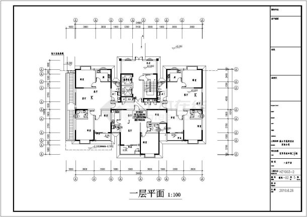 镇江市富润华庭四期高层正压送风系统设计图纸-图二