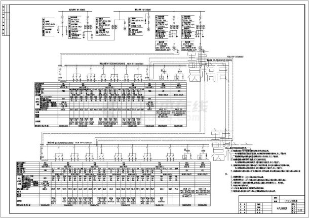 某大厦35KV配电系统电气原理图及电气施工图-图二