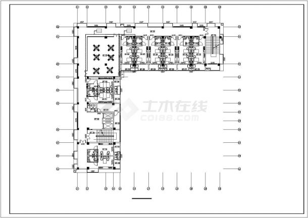 【湖南】高新区五层现代敬老院室内设计装修施工图-图二