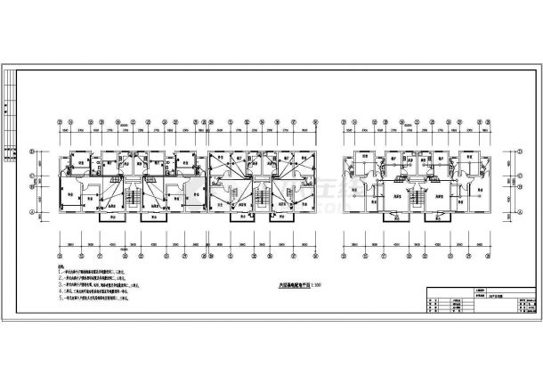 某普通小区住宅楼工程电气设计施工图-图二