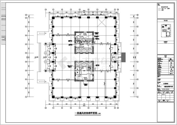 【新疆】13万平综合区采暖通风防排烟系统设计施工图（热风幕采暖 建筑形式多）-图二