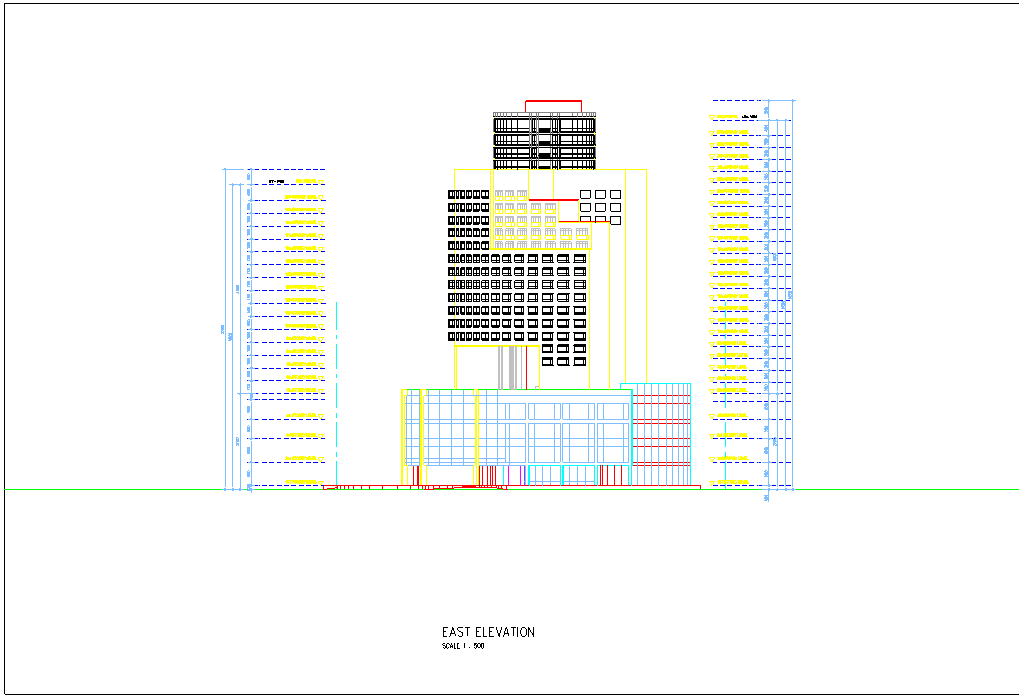 【广东】22层现代风格五星级酒店设计方案图（含效果图）