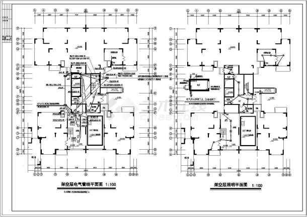某17层高层住宅电气全套设计施工图-图二