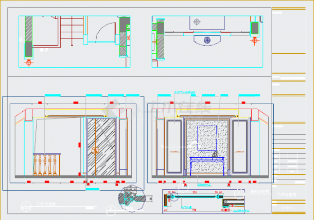 【江苏】豪华花园式欧式风格三层别墅室内装修设计施工图-图一