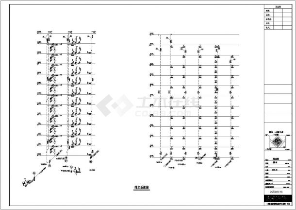江苏淮安1#地块水韵天域十一层住宅楼给排水、消防设计图-图一