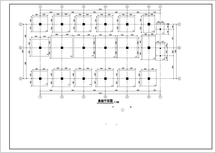 某地四层框架结构试验车间结构设计施工图_图1