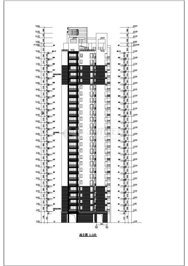 【浙江】现代风格高层住宅楼设计方案图-图一