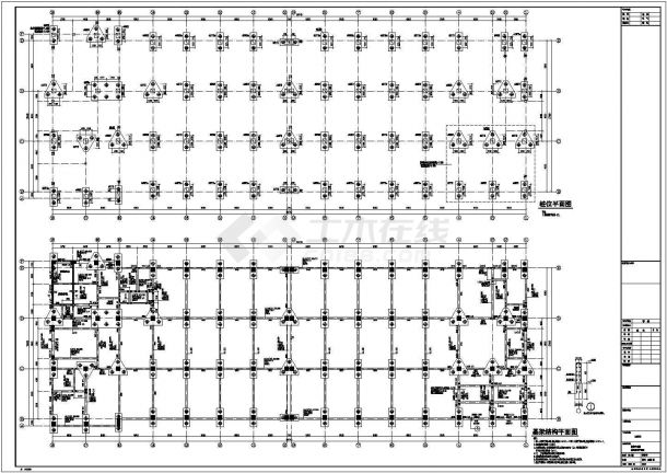 【浙江】四层框架结构车间厂房结构设计施工图-图一