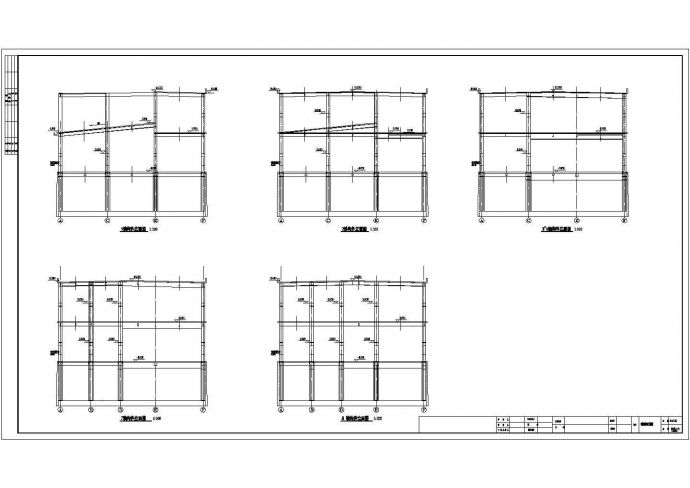 二层劲性钢骨柱框架结构服务设施建筑结构施工图_图1