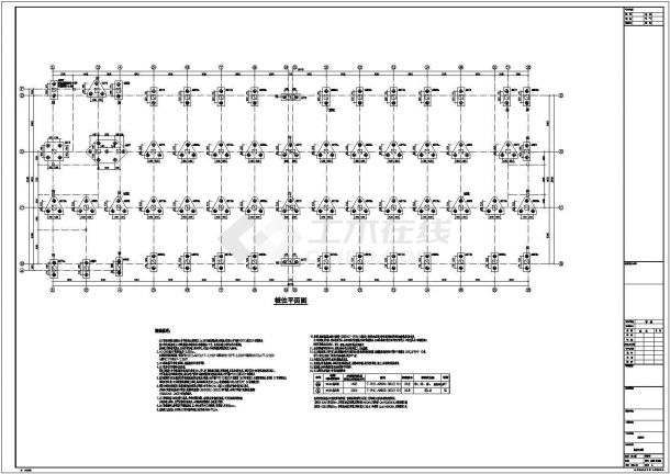 【浙江】四层框架结构车间厂房结构设计施工图纸-图一