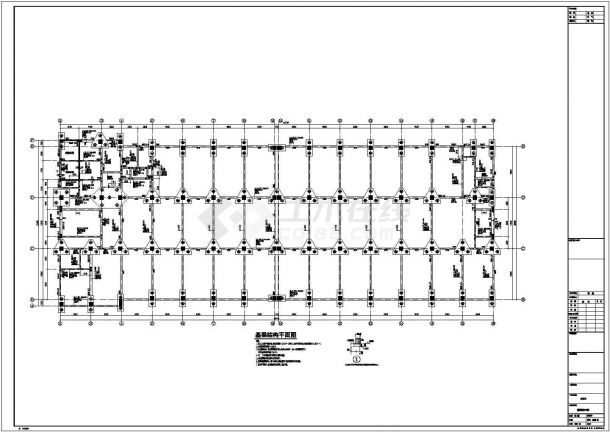 【浙江】四层框架结构车间厂房结构设计施工图纸-图二