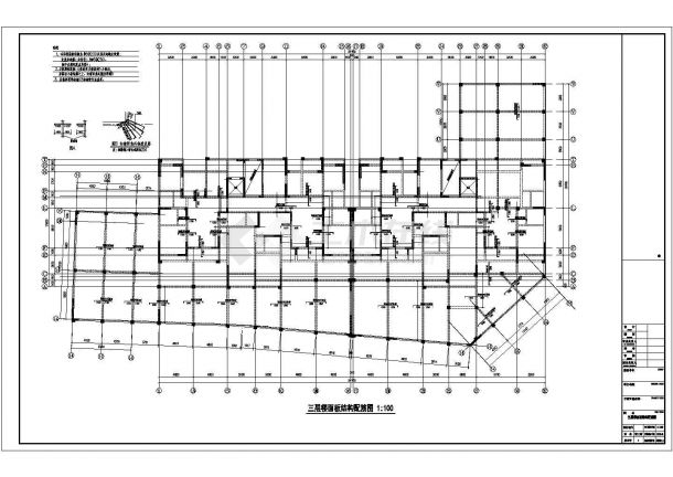 八层剪力墙结构住宅楼结构设计施工图-图二