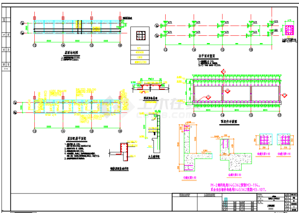 工厂框架结构设备机房结构设计施工图-图二