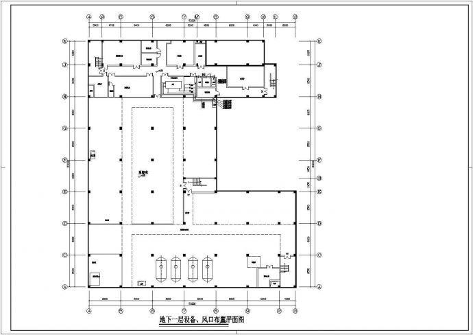 某厂三层十万级净化车间及舒适性空调暖通设计图_图1