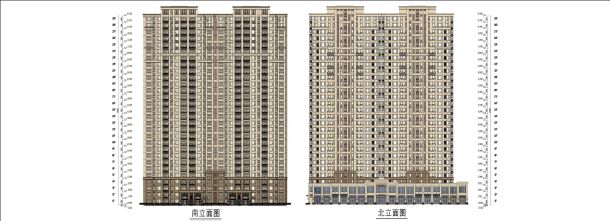 【湖北】新古典风格住宅区设计方案图-图一