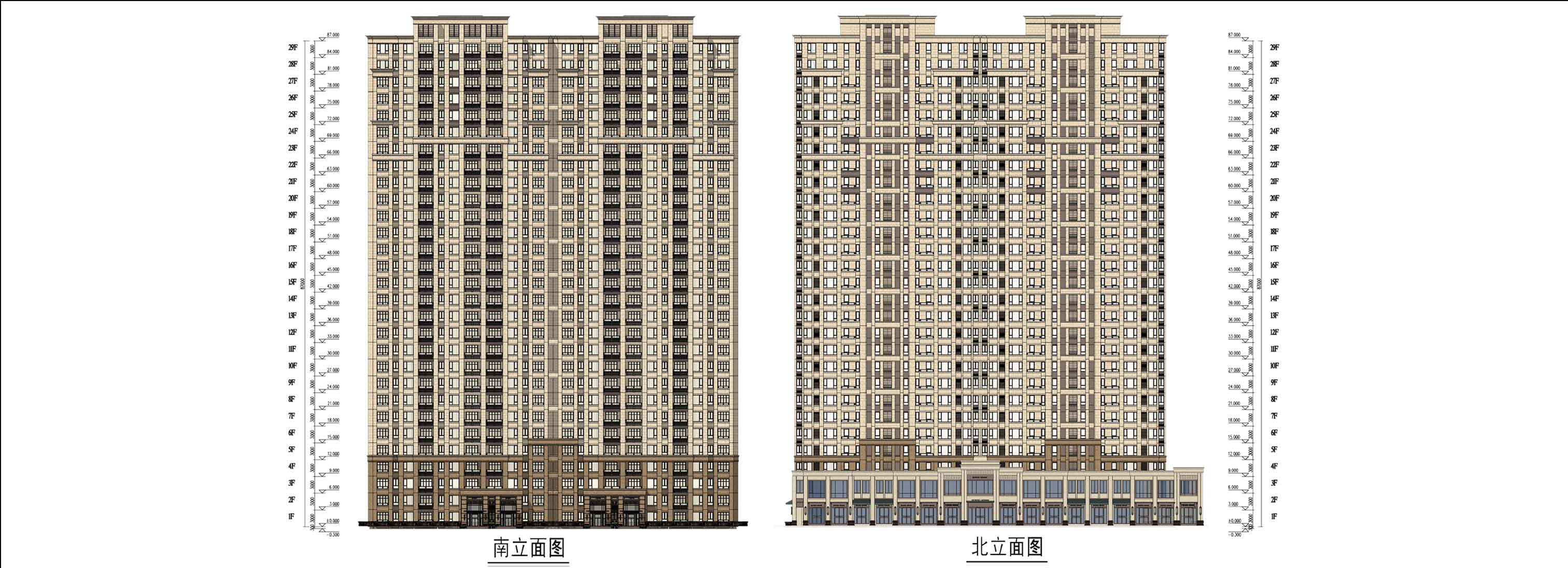 【湖北】新古典风格住宅区设计方案图