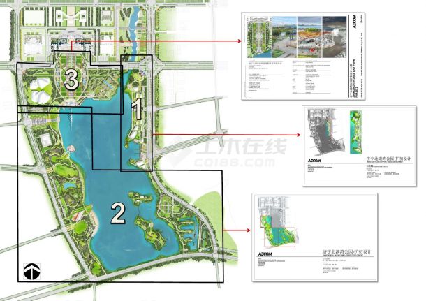 【山东】临湾滨湖中轴公园景观规划设计方案（含扩初设计）-图二