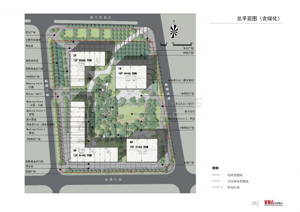 【北京】绿色简洁大气商业街景观规划设计方案-图一