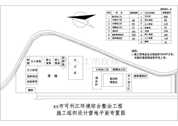 广西南宁市某江环境综合整治工程施工组织设计-图一