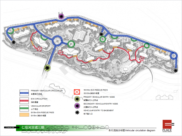 【上海】天然景观河道住宅小区景观设计方案-图二