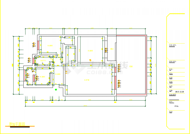 精品简约现代时尚复式样板间CAD设计装修施工图-图二