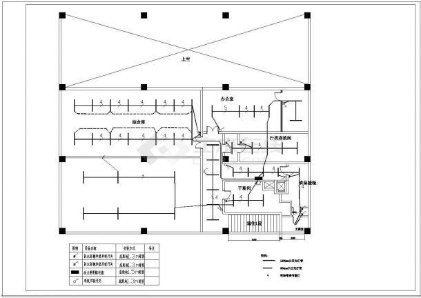 【河北】餐馆电气照明系统设计图纸-图二