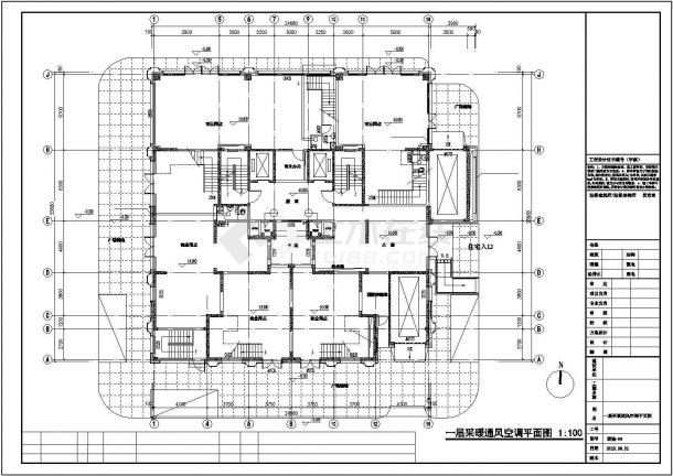 【青岛】精品住宅暖通设计施工图（毛细管系统 置换通风系统）-图二