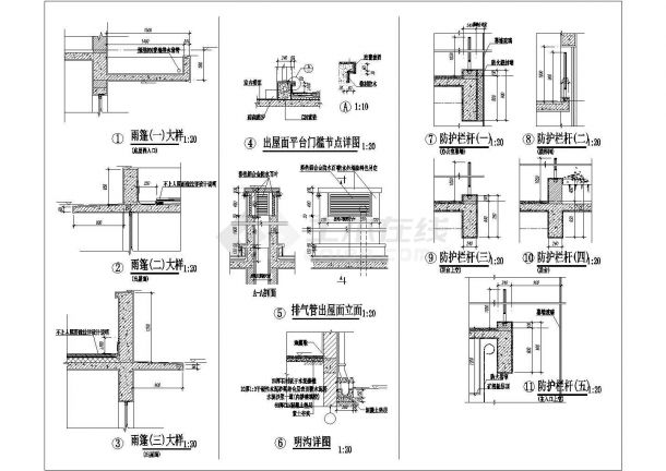 【上海】某6层办公楼建筑设计方案图-图二
