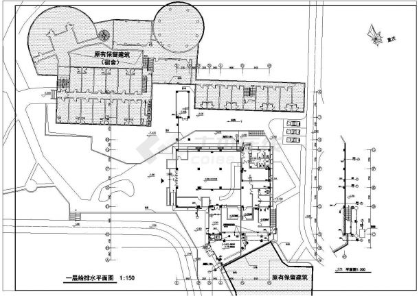【重庆】大学职工食堂改建工程给排水消防施工图-图二