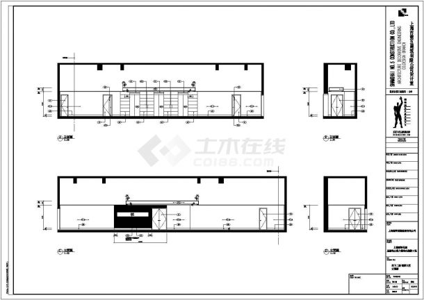 上海某服务性公寓大楼室内装修设计施工图-图一